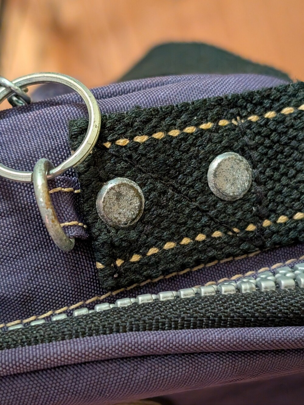 Vintage Kipling Purple Circle Backpack Rucksack plush Monkey charm keychain - Picture 6 of 8